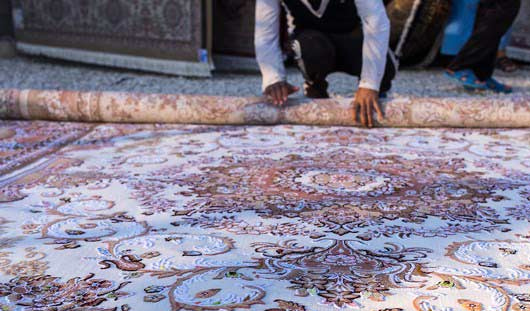 روش اصولی لول کردن قالی در قالیشویی شاهین ویلا